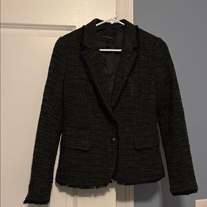 Banana Republic Charcoal Tweed Blazer